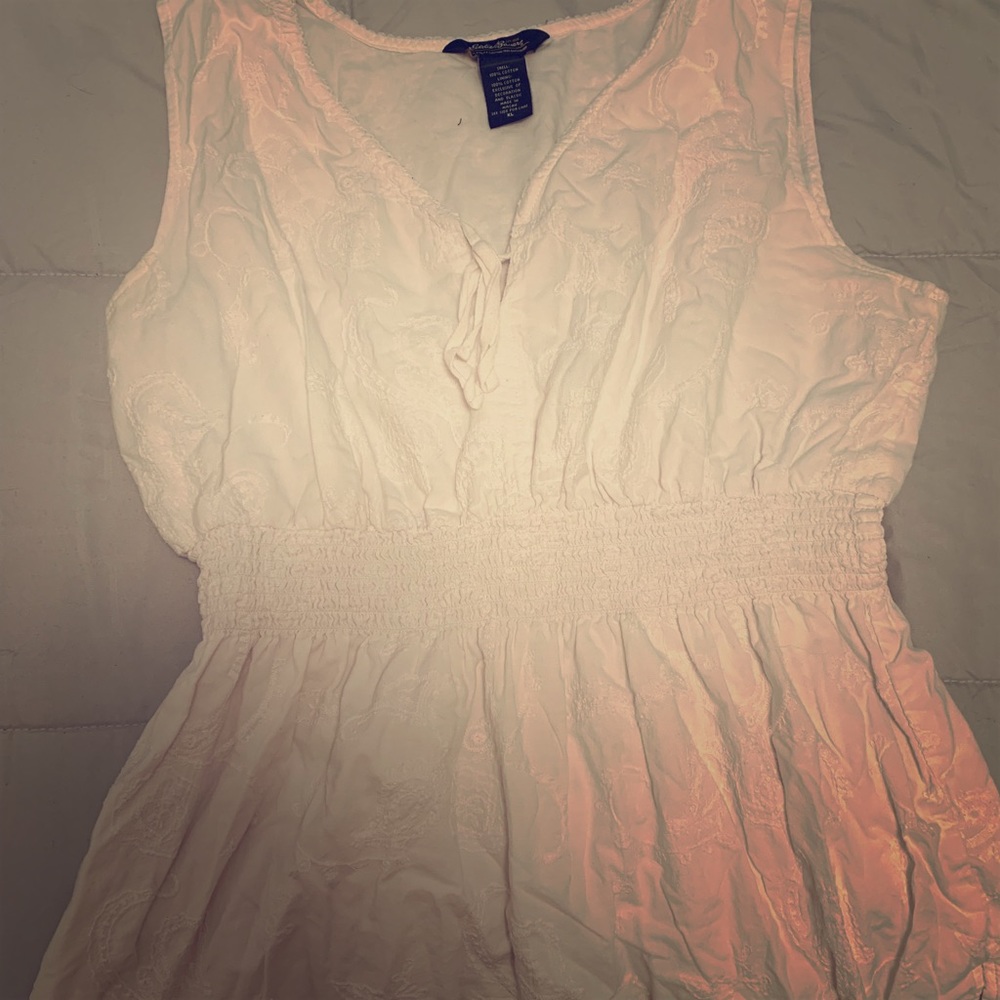 Eddie Bauer white tank top